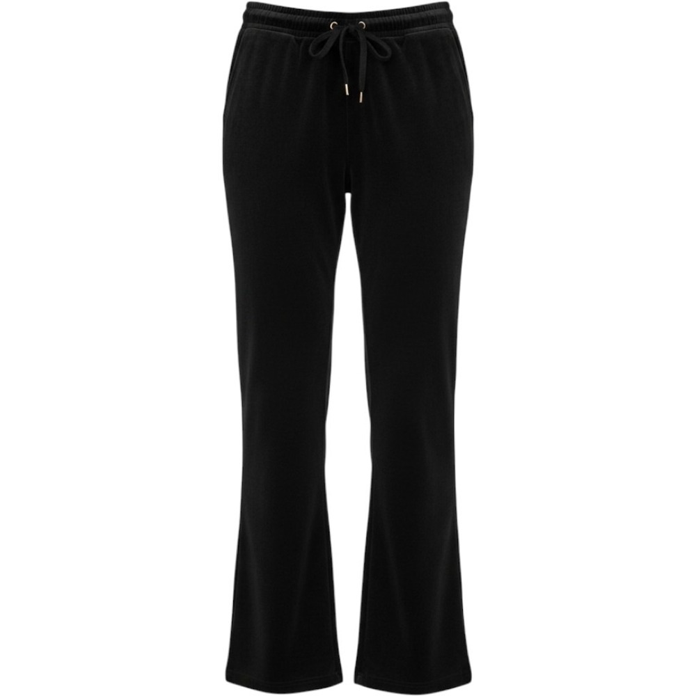 Jones Sport Black Velour Flare Jogger Pants XXL Drawstring Lounge Athleisure